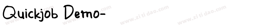 Quickjob Demo字体转换